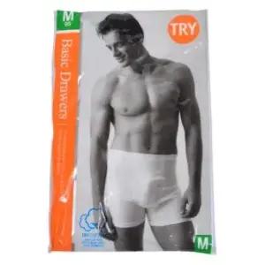 TRY 트라이 면100 백색 남성 드로즈팬티 TMDRF05