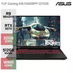 ASUS TUF 게이밍 A16 FA608PP-QT028 라이젠9 8940HX RTX5070 게이밍노트북 (32GB/512GB/WIN11)YO