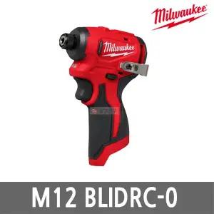 [밀워키] M12 BLIDRC-0 충전 임팩트 드라이버 12V 본체만 콤팩트 브러쉬리스 무선