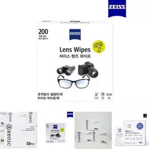 (자이스)렌즈와이프(소독티슈 200매)/안경/렌즈/스마트폰/액정/클리너/닦이/일회용/휴대용/알콜/소독/티슈