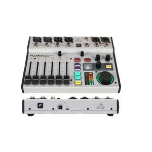 BEHRINGER FLOW 8 8 입력 디지털 믹서, 2 FX 프로세서, USB 오디오 인터페이스, 블루투스 오디오 및 앱 제