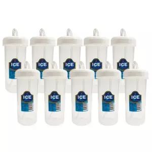 빨대컵(300ML)X(10개)병원물컵 덕신 빨대물병 용PP빨대-병원컵.빨대컵.플라스틱.덕신.빨대물병