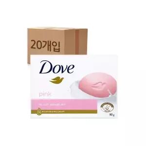 도브비누 핑크 뷰티바 세수 비누 90g 20개 총 1800g