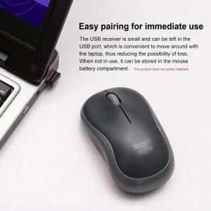 [누리음향]호환용 logitech M185 저소음 무선 마우스, 2.4GHz USB, 다양한 색상 옵션 절전형, 인체공학적