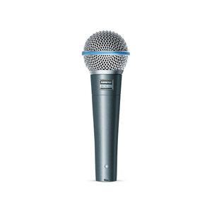 슈어 베타 58A 보컬 마이크 - 무대와 스튜디오를 위한 단일 요소 슈퍼카디오이드 다이내믹 마이크, A25D 조절식 스탠드 어댑터, 5/8인치~3/8인치(유로) 스레드 어댑터 및 보관 가방 포함