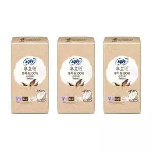 쏘피 100순면커버 무표백 팬티라이너, 롱, 69매, 3개