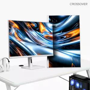 크로스오버 32QD100WM IPS WQHD 81cm 피벗 화이트 사무용 게이밍 컴퓨터 모니터
