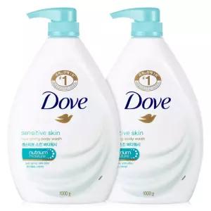도브 바디워시 대용량 센스티브 1000ml x 2개