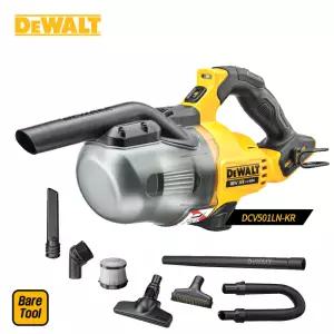 디월트 20V 충전 스틱 청소기 DCV501LN 베어툴 몸체만 (노즐6종+필터) 핸디 진공청소기 무선 세차용