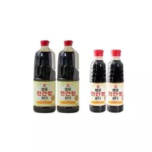[셀러허브]샘표 진간장 금 F3 1.7L 2개+ 금 F3 500ml 2개 (S46107219)