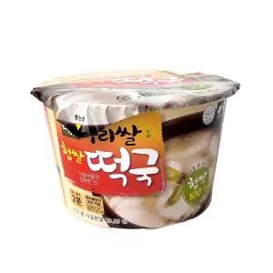 백제 우리쌀 떡국떡 즉석 컵 떡국 163g x 16개