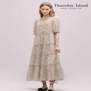 [써스데이아일랜드][Thursday Island] 프릴단 롱 쉬폰원피스(T244MOP243W)