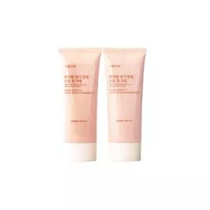 식물나라 뽀얀쌀 생기 톤업 수분선크림 100ml x 2개 SPF50+ PA++++