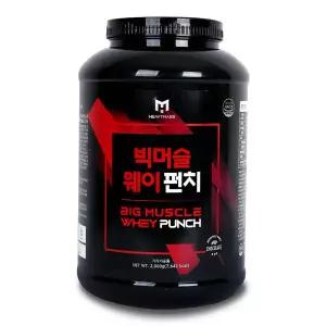 빅머슬 증정 웨이펀치 헬스 쉐이커 쉐이크 단백질보충제 초코맛 프로틴 2kg 가성비