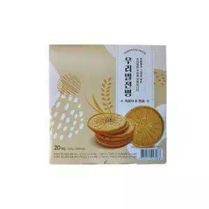우리밀로 만든 흑임자전병 땅콩맛전병 540g / 대용량 바삭하고 고소한 전통 건강간식