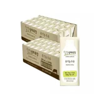상하목장 유기농 멸균우유 200ml 48팩