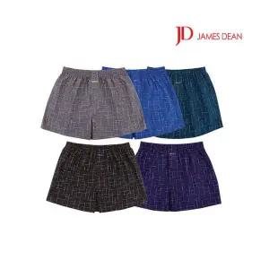 제임스딘 쾌적한 순면 체크 남성 트렁크팬티5종(JHMTWW02)95-11 289296