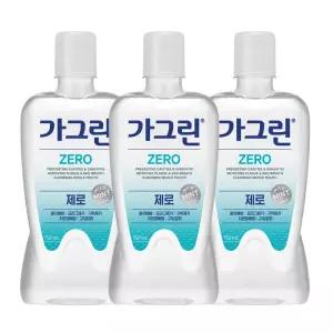 가그린 제로 구강청결제 750ml x 3개+100ml