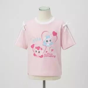 [휠라키즈]휠라 키즈 프린세스 캐치! 티니핑 소매트임 티셔츠 PINK FK262RS07G013 661