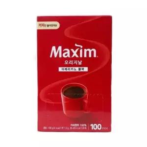 맥심커피 맥심 오리지날 아메리카노 블랙 100T+워터보틀
