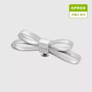 크록스 메가 실버 3D 리본 지비츠 참 10018609 10018609-RI
