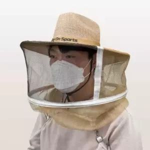 챙넓은 와이드 벌 양봉 작업 방충망모자 벌망모자 f1