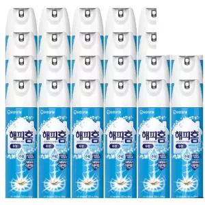 해피홈 에어로솔 수성 무향 모기 스프레이 퇴치제 살충제 파리 모기약 500ml, 24개