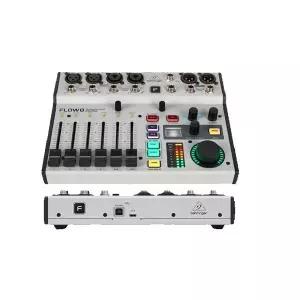 BEHRINGER FLOW 8 8 입력 디지털 믹서 2 FX 프로세서 USB 오디오 인터페이스 블루투스 오디오 및 앱 제어