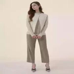 플리츠미 최초가 139000원 뉴 클래식 스트레이트 플리츠 팬츠HPPTS024H04