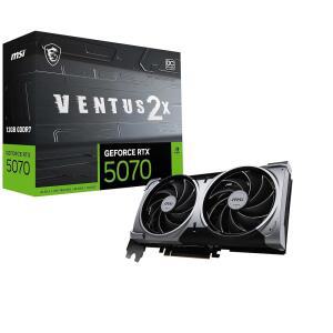 MSI 게이밍 RTX 5070 12G 벤투스 2X OC 그래픽 카드(12GB GDDR7, 192비트, 익스트림 성능: 2557MHz, 디스플레이포트 x3 2.1a, HDMI 2.1b, NVIDIA 블랙웰 아키텍처)
