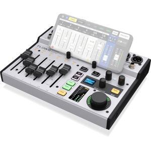 BEHRINGER FLOW 8 8-입력 디지털 믹서, 컨트롤, 60MM 인터페이스 FX 프로세서 채널 오디오 블루투스 USB 2개 및 페이더, /오디오 앱 포함