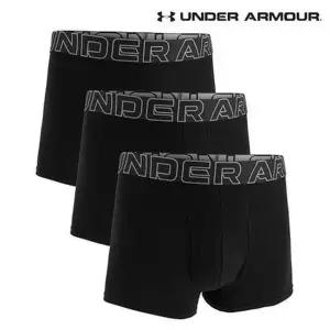 [언더아머]남성 드로즈 사각팬티 UA 퍼포먼스 코튼 3 Boxerjock 3장 1387427 001 LE121946