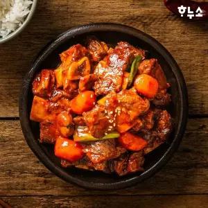 [NS홈쇼핑]하누소 한입 매운 소갈비찜 500g x3팩[36003889]
