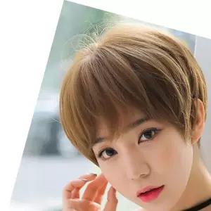 짧은 가발 헤어악세사리 스타일 컷트 숏컷 통가발
