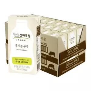 상하목장 유기농 우유, 200ml, 48개