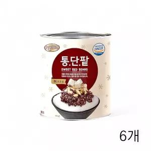 리치스 빙수 통단팥 3Kg X 6개 팥통조림 빙수토핑