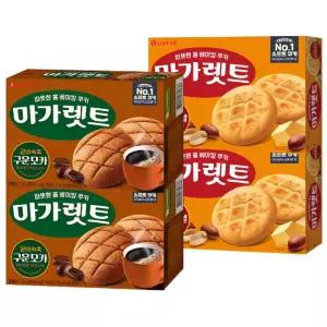 롯데웰푸드 마가렛트 오리지널 대 352g, 2개+마가렛트 구운모카 대 352g, 2개