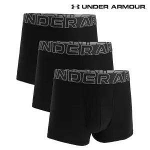 언더아머 남성 드로즈 사각팬티 UA 퍼포먼스 코튼 3 Boxerjock 3장 1387427-001 INT
