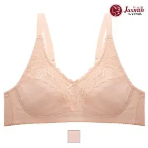 [자스민 비너스](비너스자스민) JBR1265 인견 레이스 노와이어 풀컵 브라 (연브라운/8