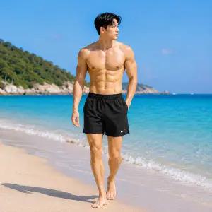[나이키] 스윔 브레이커 5인치 브리프 라인드 발리 쇼츠 남성 블랙 NESSF560-001