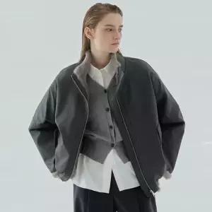 리오벨 26FW 풀스킨 렉스퍼 리버서블 야상 자켓