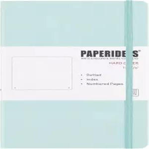PAPERIDEAS 노트북 A5 하드커버 탄력 밴드 종이 00g 80° 개봉 페이지 번호 목차 북마크 코드 x2 뉴 모란디