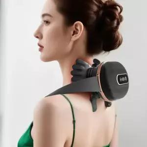 4D 반죽형 목 마사지기 실제 손 느낌의 온열 압박 3단계 강도 무선 가정 및 사무실용