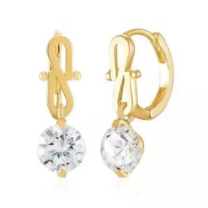 [니지쥬얼리] 14K GOLD 레이첼 원터치 이어링