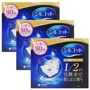 시루콧토 우루우루 화장솜 80매 3박스