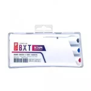 라인플러스 BXT 마그네틱 보드마카 세트 2.0mm OPP형 마카3종+지우개