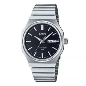 [셀러허브 패션]CASIO 카시오 MTP-E735D-1A 레트로 드레스워치 실버 (51137915)