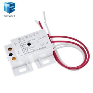 220V AC 50Hz 자동 적외선 센서 스위치 PIR 마이크로파 레이더 바디 모션 모듈 시간 거리 범위에 맞게 조