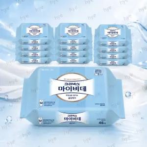 크리넥스 마이비데 클린케어 46매 X 12팩 화장실용 비데물티슈