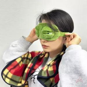 숙면 암막 재미있는 여행용 눈가리개개구리눈 부드러운 수면안대